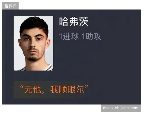 哈弗茨在德国队热身赛中展现出色串联能力，其与维尔茨的连线将是重要进攻手段